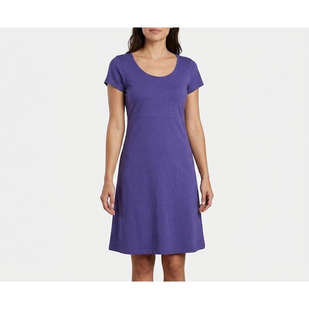 Toad&Co Dress Womens Small Gorpcore Granola Purple Organic Cotton Tencel Knit